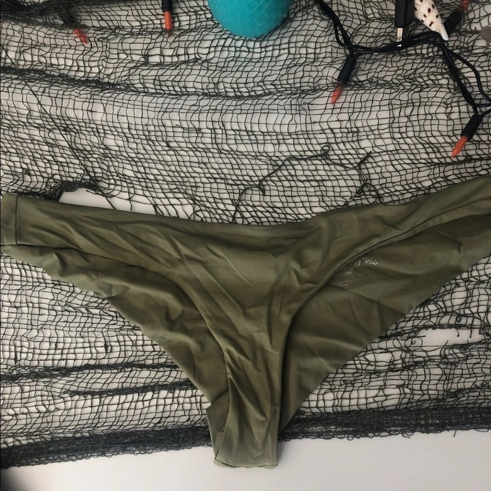 Frankie’s Bikinis cheeky bottom gorgeous green!